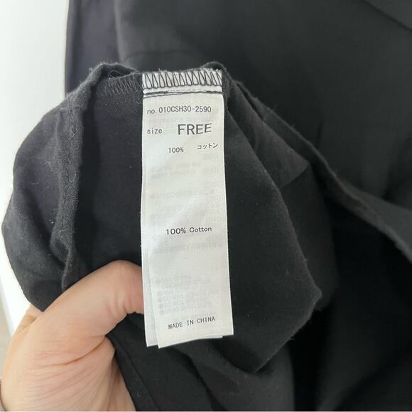 Moussy Black Off Shoulder Blouse Size Medium - Picture 4 of 4